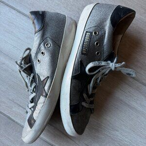 Golden Goose Sneakers - Silver/Black - Size 40